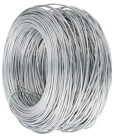 Bindedraht, Verzinkter Draht, 12 Gauge, 2,8 mm dick, biegbarer Massivdraht, Mehrzweck-Metalldraht, Silber, für DIY-Projekte, Befestigung, Befestigung von Zäunen, leicht zu schneiden (Size : 56M/183.7