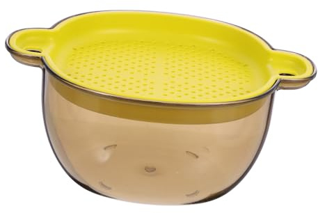 Alipis Cestello per Lavaggio Doppio Filtro Scolapasta da Cucina in Plastica per Lavaggio Frutta Verdura Alimenti Separatore Utensili Impurità Stile Semplice Elegante