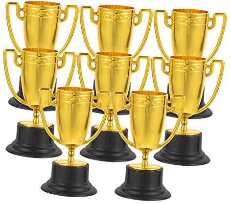 HEMOTON 8stücke Mini-trophäen Als Trophäenpreis Für Teamgeschenke Kleine Trophäe Als Teilnahmetrophäe Basketballtrophäe Trophäenbecher Für Kinderwettbewerbspreis Trophäensockel