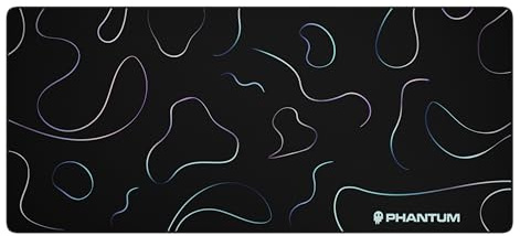 Phantum Nebula - Tapis de Souris Gaming XXL 900x400 mm - Surface en Microfibre Hydrophobe Haute Performance - Base Caoutchouc Antidérapante - Soft Speed & Contrôle Précis (Dark)