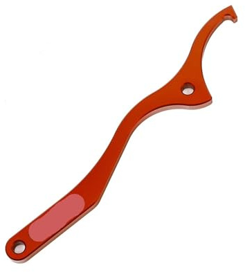 Motorcycle Rear Shock Absorber Spring Preload Adjustment Wrench Spring Adjustment Tool for KTM SX SXF XC XCF EXC for Husqvarna Be Applicable(Orange)