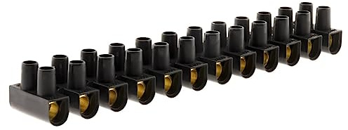 Zenitech Regleta de conexión 16mm² 12 polos Negro