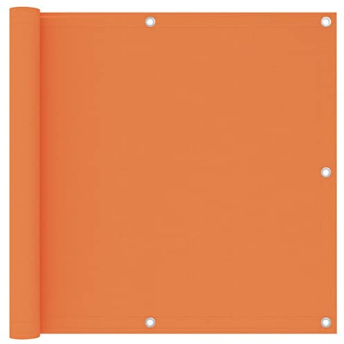vidaXL Écran de Balcon Orange 90x400 cm Tissu Oxford