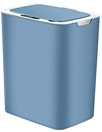 Pattumiera Bagno Cestino del Cestino Pattumiera Intelligente Pattumiera Automatica Induttiva Sensore Contenitore Per Rifiuti Touchless Pattumiera Con Coperchio Bidoni Spazzatura Cucina ( Color : Blu ,