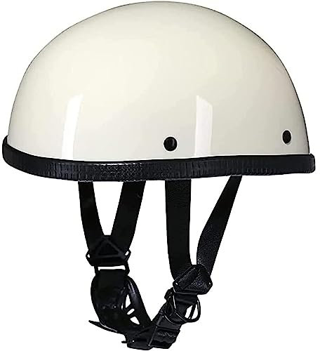 Vintage Motociclo Casco Mezzo Guscio, Moto Casco Mezzo, Moto Mezzo Casco Scodella, Caschi Da Moto ECE DOT Omologato, Per Scooter Chopper Cruiser, Caschi Demi Jet ( Color : B , Size : M=(57-58cm) )