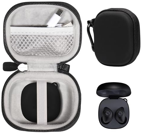 CaseSack Raycon Fitness Étui pour écouteurs sans fil Bluetooth avec micro intégré 56 heures (Noir)