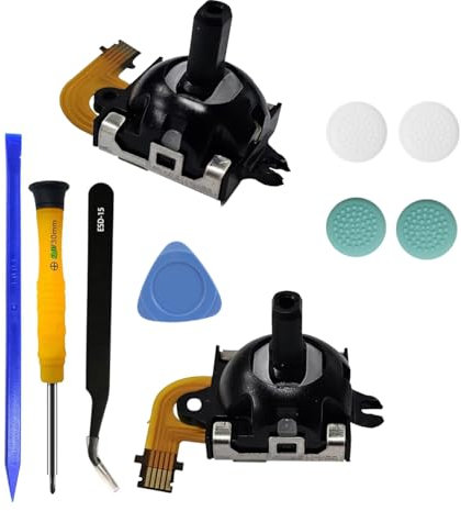 2-Pack Joystick Replacement Repairt Kit for PlayStation Portal PS Portal Console/PS5 VR2,Analog Thumb Stick Repair Hall Effect Joystick for PS5 Portal/PSVR2 Controller