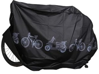 Jimkply Housse de protection pour vélo, housse de vélo imperméable, pour famille, voyage, hébergement (noir)