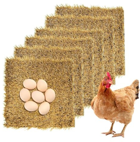 Almohadillas de anidación de pollo, ropa de cama de pollo lavable y reutilizable, suministros de hábitat de aves de corral para patio, exterior, interior, jardín