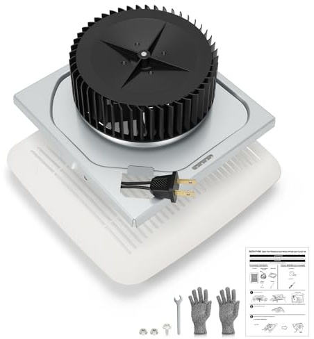 S97017450 Bathroom Exhaust Fan Replacement and Grille Kit – Quiet Bathroom Fan Replacement Motor, 70 CFM High Airflow, 4.0 Sones Low Noise, 3000 RPM, Powerful Ventilation for 771, 771-A
