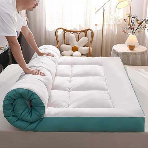 Vikbar madrass futon golvmatta – bärbar roll up tatami-matta, andningsbar sovdyna för gäster och camping