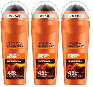 L'Oréal Men Expert Thermic Resist Roll-On Desodorante XXL 72H, 3x100ml
