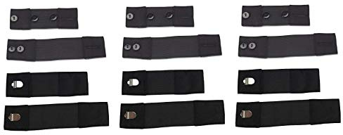 Elastische Haken- und Knopfverlängerung für den Hosenbund, für die Schwangerschaft geeignet, 12-er Pack von More of me to Love”