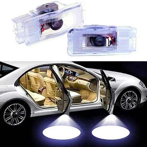 Sunshine Fly 2 pezzi auto porta Logo Porta Illuminazione LED Logo Proiettore laser light porta luci Logo di benvenuto per Peugeot 206 207 306 307 406 408 508 607 806 (A)