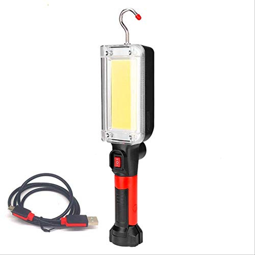 DRIWEI Faro da Lavoro LED COB 20W Torcia Lampada Officina Portatile ispezione TE-B0098 700 Lumen Batteria Ricaricabile Risparmio energetico Gancio