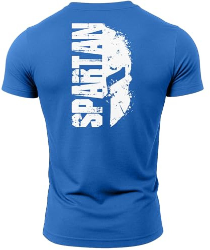 GYMTIER Spartan Helmet - Men's Gym T-Shirt - Bodybuilding Workout Top