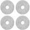 Oxfraki Lot de 4 lingettes pour robot aspirateur Dreame L10s Ultra, L20 Ultra, L10s Pro Ultra Heat, L10 Ultra, L10s Pro, L10 Prime, Xiaomi X10+, S10+, S10+, serpillères humides en microfibre