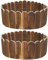 Beeteinfassung Holz Rollzaun Gartenzaun 120x15cm Flexibler Rollborder Holz Gartendeko Mini Gartenzaun für Garten