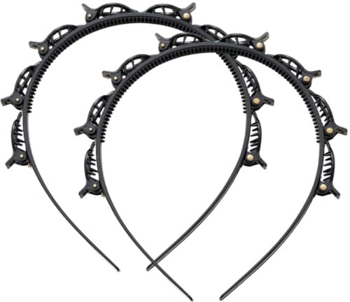 QEDBOJE 2 PCS Bangs Hairstyle Hairpin, Frisurenhilfe, Haarreif, Klammern, Haarnadeln, Friseurbedarf, Stirnband, Haarhalter, Haarschmuck, Haarband, Twist Clip