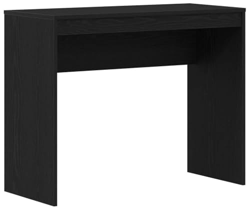 vidaXL Scrivania Rovere Nero 90x40x72 cm in Legno Multistrato, scrivania da Ufficio, scrivania per Computer, scrivania Lavoro da casa