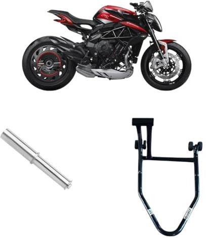 Cavalletto alzamoto alza moto per alzare sollevare le ruote posteriore monobraccio compatibile con MV Agusta Dragstar 800