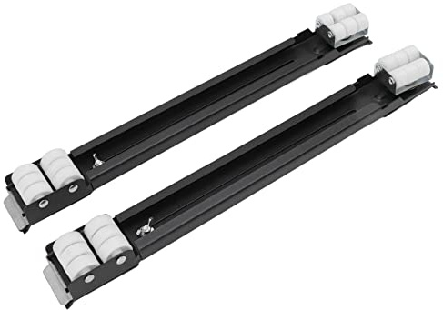 Xiuganpo Rulli per Apparecchi per Carichi Pesanti, Cuscinetto di Carico da 300 Kg, Ruote Universali, Cursore Base per Mobili per Carichi Pesanti (BLACK)