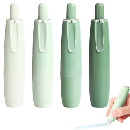 Fengyang® Farbverlaufs Doppelseitige Klebestifte, Kleberoller Doppelseitiges Klebeband Stifte, Starke Klebekraft, für Geschenkpapier, Tagebücher, Fotoalben, Fotos (green)