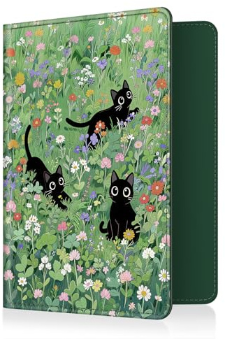 FINTIE Reisepass Impfpass Hülle, Kunstleder Reisepasshülle Travel Organizer | RFID-Blockier für Kreditkarten, Ausweis, Reisedokumente Damen Herren,