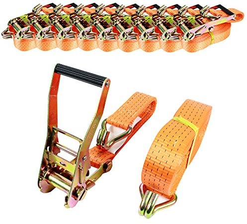 10x TRUTZHOLM Spanngurte mit Ratsche Zurrgurt 2-TLG 10m 5t 5000kg TÜV/GS