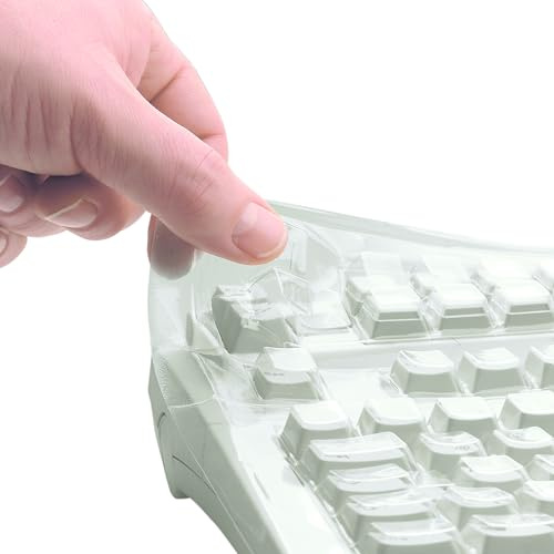 CHERRY WetEx, Flexibe Tastatur-Schutzfolie für CHERRY G84-4700, ISO-Layout | Zuverlässiger Schutz vor Verschmutzung durch Flüssigkeiten, Staub, Fremdkörper, Mindestlebensdauer von 10 Mio. Tastendrücken