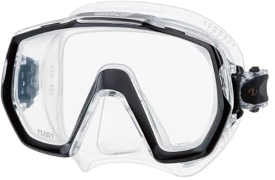 TUSA M-1003 Freedom Elite Scuba Diving Mask, Black