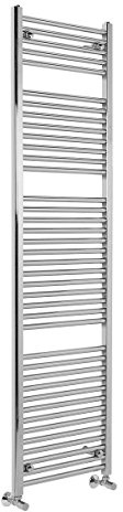 Warmehaus Straight Heated Towel Rail Radiator Rad 1800 x 500 Chrome | Contemporary, Bathroom Ladder Towel Warmer, Durable Finish, Premium Mild Steel, Corrosion Resistance, Central Heating
