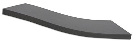 Dibapur ® Black: Orthopädische Kaltschaummatratze/Akustikschaumstoff - H2 - (90x200x6 cm) Ohne Bezug - Made in Germany