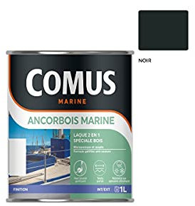 ANCORBOIS MARINE NOIR- 1L Laque microporeuse pour la protection et la décoration des bois et dérivé