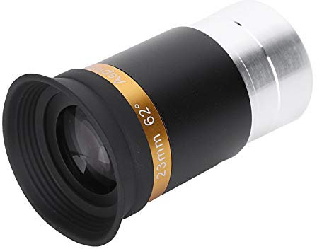 Gatuxe Vollvergütetes Okular, 62-Grad-Objektiv High-Definition-Okular Weitwinkel-Okular mit staubdichter Abdeckung für Teleskop für 1,25-Zoll-Astronomie-Teleskop