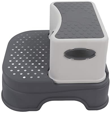 Tabouret marchepied Enfant Salle de Bain çocuk basamak Design Ergonomique marchepied Enfant Coins arrondis 2 Couches détachable Hauteur réglable pour Badkamerkrukjes