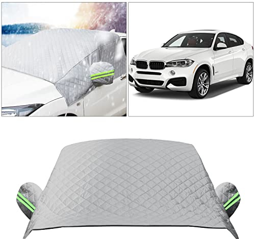 Car Windscreen Covers Frost for Winter, Magnetic Windscreen Frost Protector Thicken, Ice Protection Foils Snow Windshield Sun Shade Front Window Screen Cover, Anti-dust and Anti-uv
