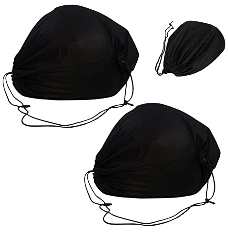 DBAILY Borsa Per Casco,2pcs Sacca Porta Casco Zaino Con Coulisse Crossbody Scopo Generale Per Casco Portaoggetti Da Equitazione Portatile Pallacanestro Calcio e Altri Palloni (Nero, 44 x 48 Cm)