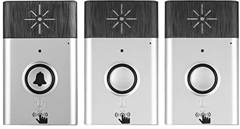 Smart Wireless Voice, Doorbell Access Control System Door Intercom Intercom System Indoor Outdoor Door BellSilver (Silver)