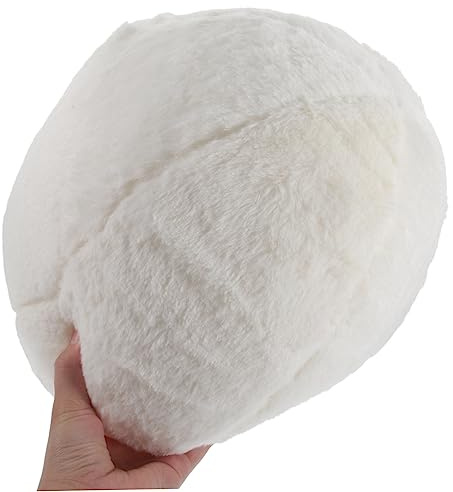 Toyvian Dekoratives Plüschkissen Rundes Kugelkissen Beige Sofa Wurfkissen Abnehmbar für Wohnzimmer und Heimdekoration Geschenkidee