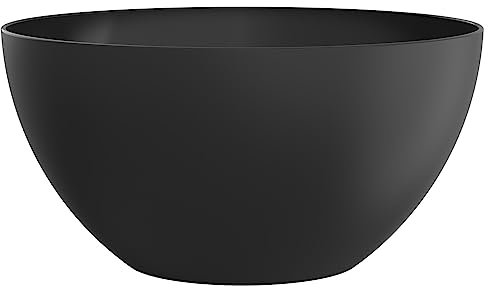 Rotho Eco Caruba, insalatiera, 3 l, in plastica stabile, ideale da portare con sé, lavorazione di alta qualità (antracite/nero)