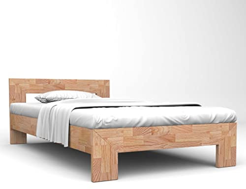 DIGBYS Bettgestell Massivholz Eiche 160x200 cm