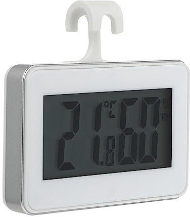MAGICLULU 3stücke Kühlschrank Thermometer Hygrometer Präziser Temperatur Und Feuchtigkeitsmesser Mit Magnet Für Innenräume Und Kühlgeräte Alarmiert Bei Extremwerten