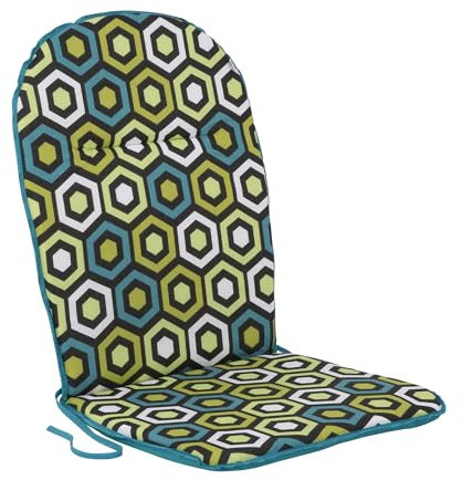 PATIO Stuhlauflage Niedriglehner 96 x 46 cm Ben Hoch Monoblock Auflage Sitzkissen Stuhl Wendekissen geometrisches Muster