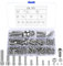 Set Combinato di Viti a Esagono Incassato Con Dado Esagonale - 150 Pezzi, Filettatura Metrica M4/M5/M6/M8/M10