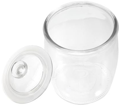 LALADEFIEE Contenitore Per Biscotti Ermetico Trasparente Da Barattolo Per Conserve e Verdure Con Coperchio Design Moderno Per Cucina Ottima Conservazione e Facile Identificazione Del