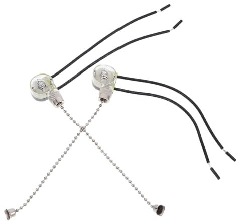 SEWOART 2 Stück Zugkette Verlängerung Für Deckenventilator Hängeventilator Deckenleuchte Zubehör Edles Design