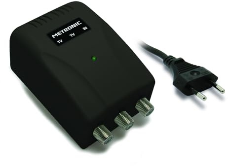 Metronic 395042 Alimentatore per Amplificatori d'Antenna, Nero