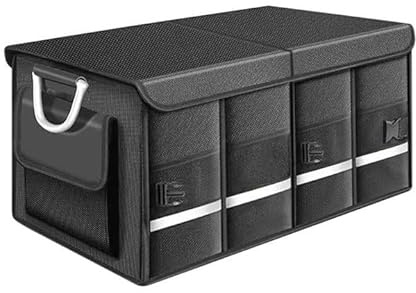 WENGONG Kofferraum-Organizer für VW ID.4 X 2021 2022 2023 2024, Geräumige & Pflegeleichte Faltbox Auto Kofferraum Box Praktisch Auto Zubehör Innenraum,60×40×30cm