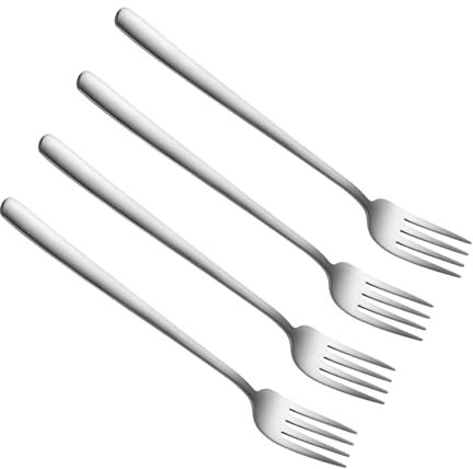 Alipis 4 Stück Besteckgabel Spieß Abendessen Gabeln Wurstgabeln Schwarze Gabeln Grillgabel Obstgabel Aus Metall Geschirr Geschirr Aus Edelstahl Fruchtgabel Rostfreier Stahl Silver